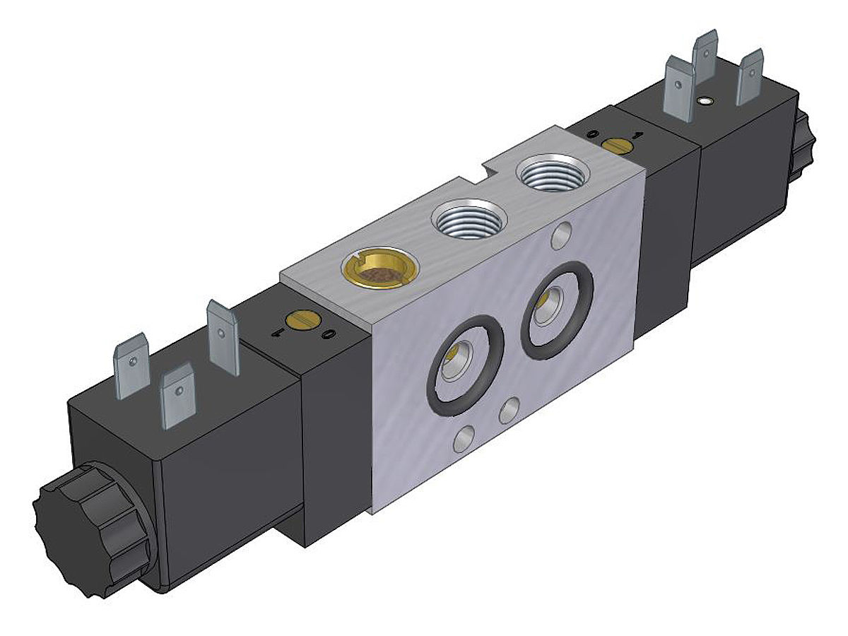 3-polohový ventil s funkciou Fail-safe pre jednočinné pohony